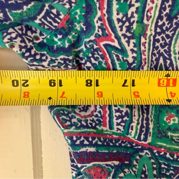 Lauren Ralph Lauren Multicolor Paisley Shirt, Lightweight, Size Medium - Picture 5 of 6